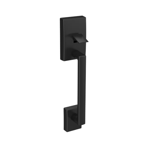 Image of SCHLAGE Century Lower Half Entry Handleset, Bowery Lever, Matte Black