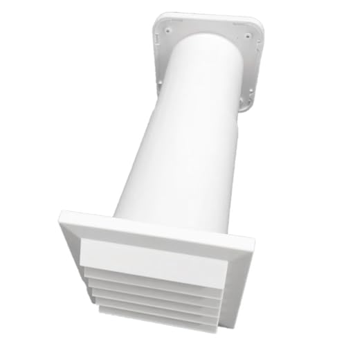 THINCAN Ventiladores de aire bidireccionales, diseño de tubo expandible, edificio en pantalla de polvo, humedad para ahorrar espacio, respiración de pared