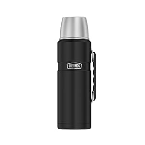 THERMOS Thermosflasche Edelstahl Stainless King, Isolierflasche mit Trinkbecher 4003.232.120 spülmaschinenfest…