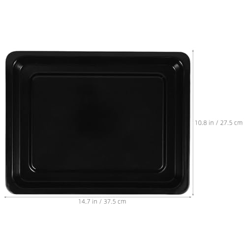 Bandeja para asar de esmalte negro que evita comida pegada 3