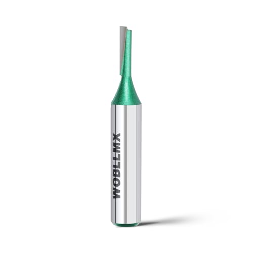 Fresa a filo fusto WOBLLMX, diametro 5mm, lunghezza di lavoro 20mm, lama in metallo duro, maneggevole, durevole e affilata per fresa CNC piastra di densità legno massiccio