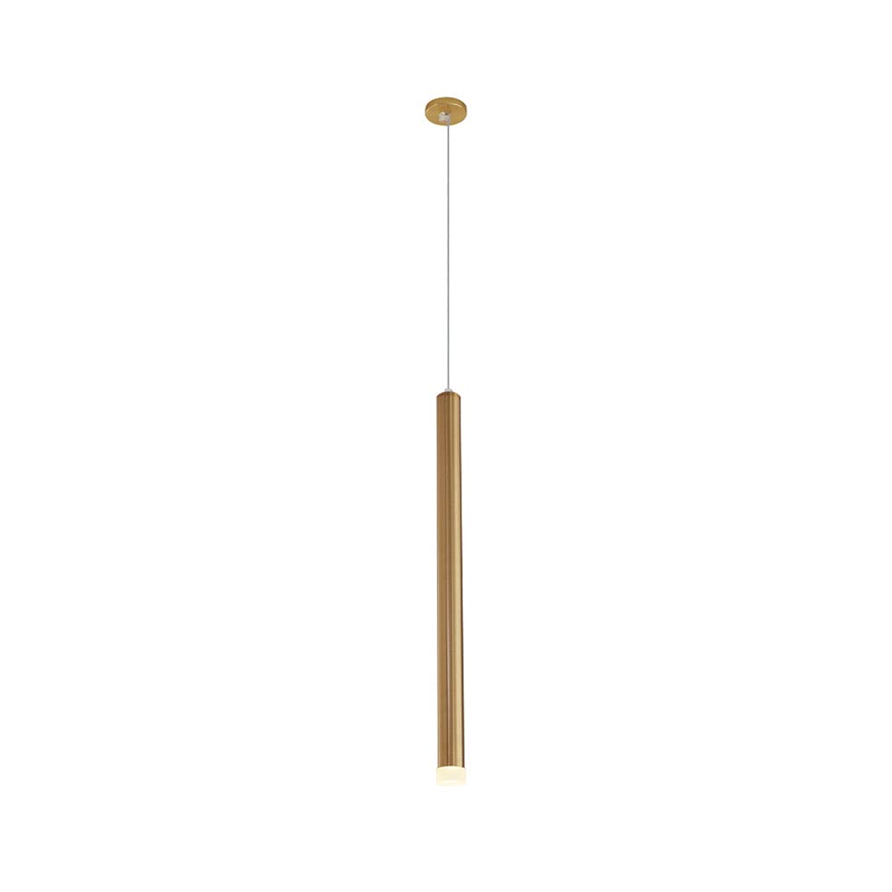 Lustre suspension LED tube long 30cm 6000K au design architectural épuré