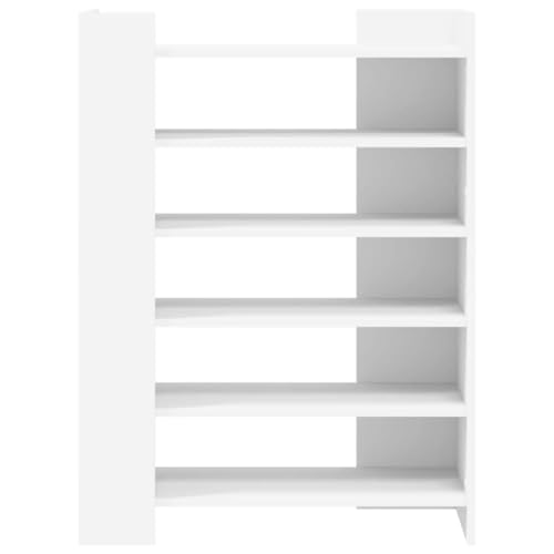 Scarpiera Scarpiera Mobile Portaoggetti Ingresso Corridoio Soggiorno 74,5 X 37,5 X 100 Cm Legno Composito Bianco 02_0021501 - 3