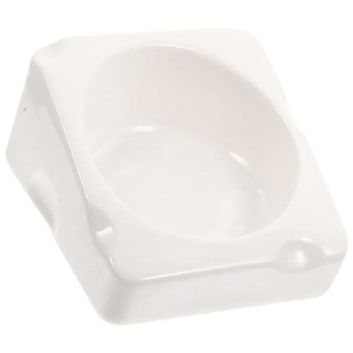 Mikikit Ceramic Chinchilla Feeding Bowl Non Tip Snack Dish for Hamsters Gerbils and Pets Easy to Clean Sturdy Base for Comfortable Dining Experience