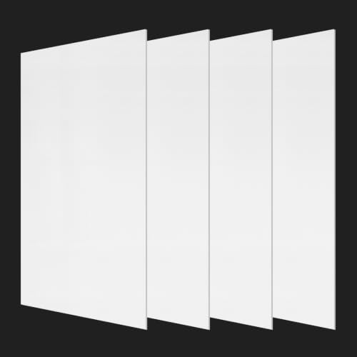 4 Pack 23.75 x 47.75 x 0.2 Fluorescent Light Covers