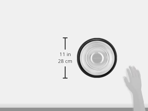 Amazon Basics Dogs Stainless Steel Pet Feeding Bowl, 1800Ml, (Set of 2), 22.5 Cm, 28.5 Cm, 6.5 Cm, Medium