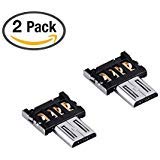 Readeel 2-Pack OTG adapter OTG function Turn into Phone USB Flash Drive Mobile Phone Adapters