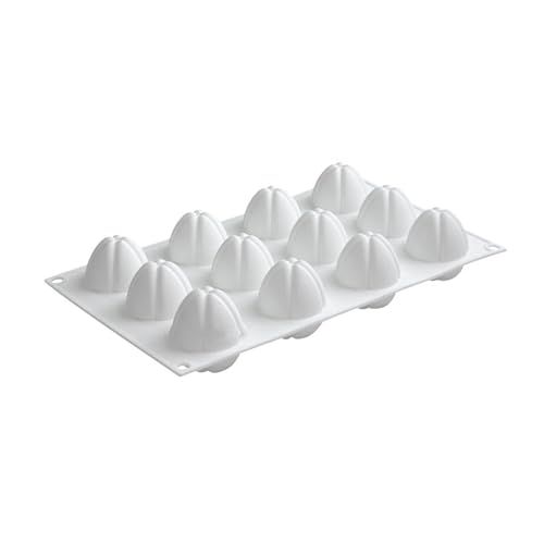 Moldes para hornear con forma de tulipanes para crear elegantes golosinas de chocolate florales y postres de fiesta, herramienta de silicona de grado alimenticio para hornear