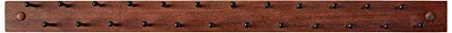 Spectrum Diversified Wooden Closet Wall Mount Storage Rack, 24 Peg Tie, Belt, Scarf And Jewelry Organizer One Coffee #TOP1
