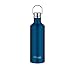 Produktbild THERMOcafé by THERMOS TC TRAVELER BOTTLE saphire blue mat 0,50l, Thermosflasche aus Edelstahl, 12h heiß & 24h kalt, absolut dicht für Schule, Büro, Wasserflasche mit Griff, isolierte Trinkflasche