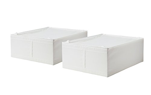 Ikea Storage Underbed Box Closet Zippered (2 Pack) White