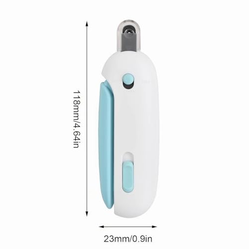 Image of Adjustable Cat Nail Clipper to Avoid Excessive Cutting, Cat Nail Trimmer with Nail File, Pet Nail Clippers for Kitten Bunny Guinea Pig Rabbit Ferret (Blue)