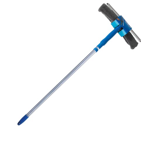 Kleeno by Cello Telescopic 2 in 1 Window Cleaner & Wiper - Blue