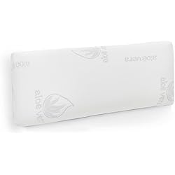 Almohadas Aitsse- Almohada viscoelástica con núcleo 100% Viscoelástico, Funda de Aloe Vera Desenfundadle, Ergonómica, Anti bacterias,Termorregulable y Libera la presión Cervical. (Visco 70 cm)