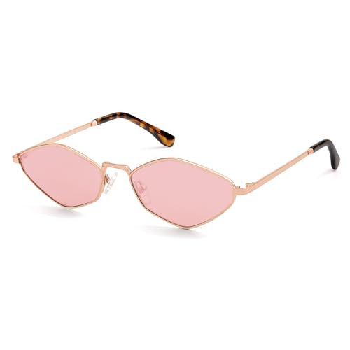 Image of SOJOS Retro Polarized Sunglasses Womens Mens Vintage Narrow Irregular Shades UV400 SJ1233
