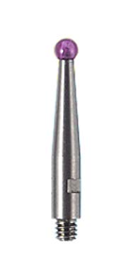 Contact Points for Dial Test Indicator 2 Pieces M2.0 Thread Shank 2mm Diameter Ruby Head 17.3mm Length (M2.0xD2.0xL17.3)