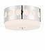Crystorama KIR-B8100-PN Kirby - 2 Light Flush Mount in Classic, Elegant, and Casual Style - 13.37 Inches Wide by 6.87 Inches High, Polished Nickel Finish