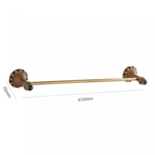 Support de rangement mural en laiton antique pour petite douche
