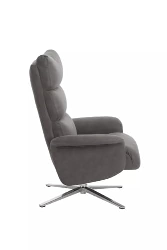 Hoclauho Relaxsessel mit Drehfunktion ergonomischer Fernsehsessel grau für Wohnzimmer – Bild 8