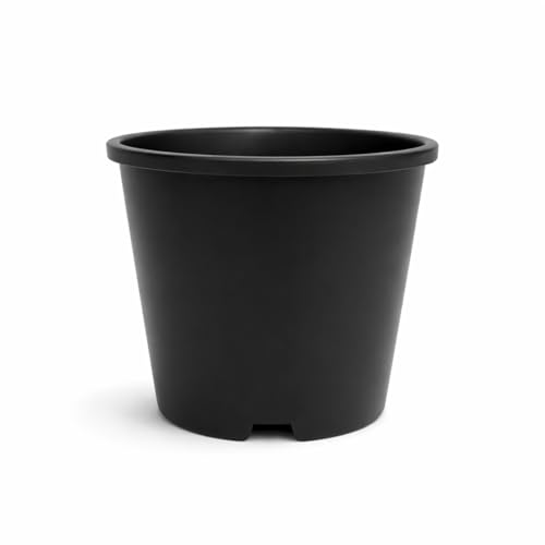 Image of 4 Inch Heavy Duty Plastic Planter | Grower Pot /Garden Pot for Home & Garden (Black) (Pack of 6)