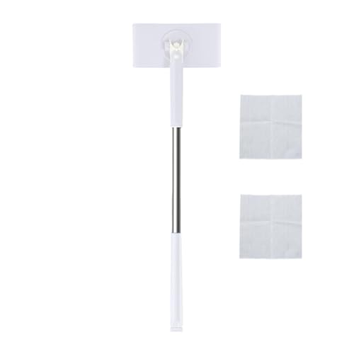 Mopa seca, compacta, trapeador plano con toalla de limpieza, trapeador seco y mopa húmeda, juego de fregona de limpieza ligera para paredes del hogar, baños, esquinas de inodoro, puertas y ventanas