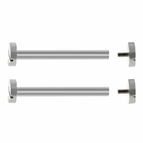 Ewatchparts Screw & Tube Pin Compatible With 42mm Cartier Pasha Seatimer Watch Lug 22mm Stainless Steel
