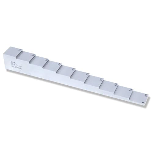 YFYIQI 10 Step Calibration Block 0.100" 0.200" 0.300" 0.400" 0.500" 0.600" 0.700" 0.800" 0.900" 1.000" 1018 Steel for Ultrasonic Thickness Gauge Calibration Test miniatura 2