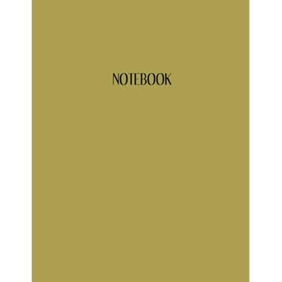 Notebook: Blank Page Paper Book Muti-Use Professional Artist and Student Journal 8.5x11 Matte Cover 110 Pages
