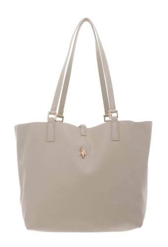 Sac shopper U.S. Polo Assn. Malibu cabas écru grand format