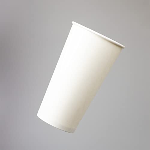 UNIQ 1000-Count 12 oz Paper Coffee Cups White Color | Disposable Hot Drink Cups for Coffee, Hot Chocolate, Tea, Smoothies | Lid Sold Separately | Hot Cup Factory - Thumbnail 3
