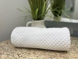 Generic Ganesh Mills Oxford Tuscany Towel Hand towel Collection 100% Zero Twist Cotton All Over Checker with Cam Border White (Pack of 12)