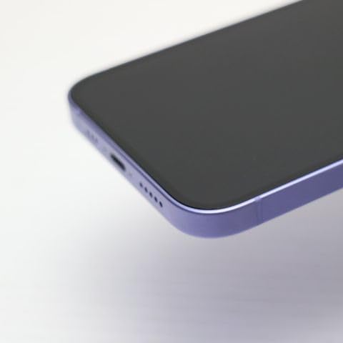 動作確認済 Apple iPhone 12 本体 パープル ケース付き 初期化済 
