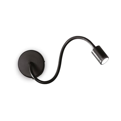 ideal lux lampada a parete focus ap1 nero