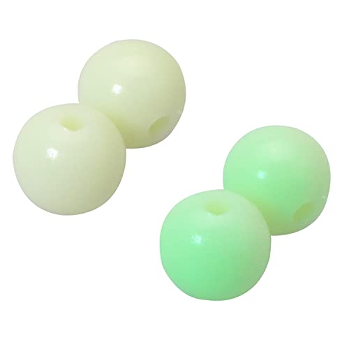 Mtqy 200Pcs Fishing Beads Glow In The Dark 10Mm Catfish Rig Brads Super Bait Cut Plug Fishing Accessories Saltwater #TOP1