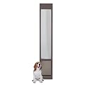 PetSafe 1-Piece Sliding Glass Pet Door for Dogs and Cats - Adjustable Height 75 7/8" to 81"- Large, Bronze, No-Cut DIY Install, Aluminum Patio Panel Insert, Great for Renters or Seasonal Installation