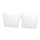 Hemobllo 2 piezas Caja Hermética para Queso Lonchas Caja Transparente con Tapa para Refrigerador Almacenamiento Fresco de Mantequilla y Queso Recipiente Resistente para Cocina