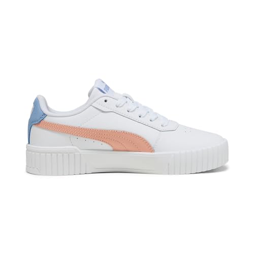 Puma Fille Carina 2.0 Jr Baskets,Puma White Poppy Pink Blissful Blue,36 EU