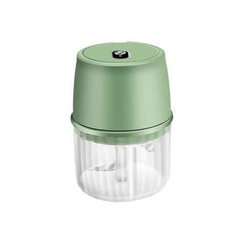 Vocdikficy de Eléctrico USB de Alimentos Inalámbrico Portátil de 250 Ml, Pequeño Procesador de Alimentos para Picar Jengibre-Verde