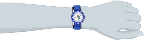 Disney Kids' Bezel Stainless Steel Time Teacher Analog Nylon Strap Watch2