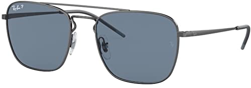Ray-Ban RB3588 Sunglasses Bundle: RB 3588 92492V Gunmetal Dark Blue Polar and Universal Anti-slip Silicone Leash