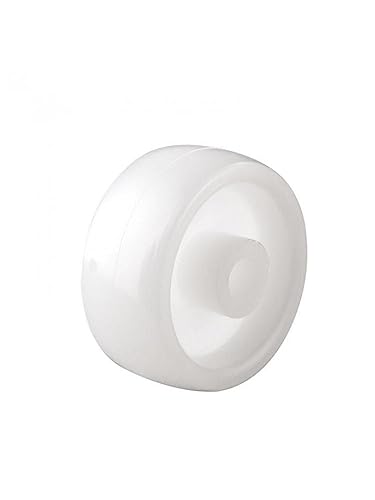 JOCCOS 10 uds/Lote 1,25 Pulgadas Rueda única luz Blanca PP plástico pequeño con diámetro 30mm Pieza Lisa polea de Cama Plegable