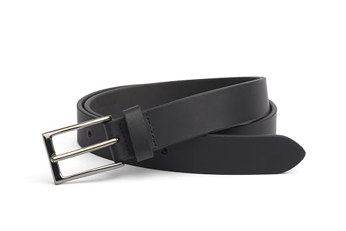 Charles Smith | Black | Men's Leather Belt | 100% Genuine Leather | Hand-Crafted | Gift For Him | Size 54