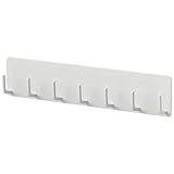 AKITSUMA(アキツマ) マグネット収納フック キッチンツールフック 7連 マット仕上げ 冷蔵庫/洗濯機/バスルーム 浮かせる収納 ホワイト AK-9971W