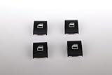SUZWELT 4 Pieces Window Opening Button Cover Compatible with BMW 3 Series E46 61316902175 (12822)