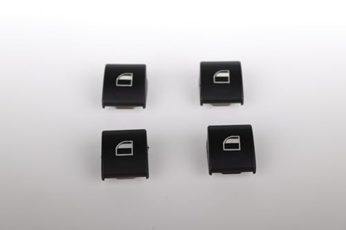 SUZWELT 4 Pieces Window Opening Button Cover Compatible with BMW 3 Series E46 61316902175 (12822)