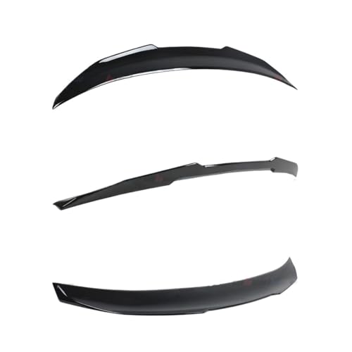 Becquet arrière style PSM noir brillant pour BMW F30 et M3 F80 rebord coffre