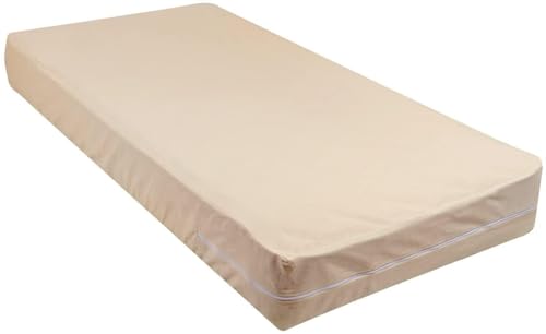 Edenwald Waterproof Mattress Protector with Zipper Chain, Queen Size (72x66 Inches)_with 8 Inch Drop Beige, Zippered Mattress Encasement, Bed Cover, Six-Sided Edenwald Waterproof Mattress Protector