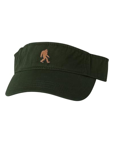 Go All Out One Size Forest Visor Bigfoot Sasquatch Embroidered Visor Dad Hat