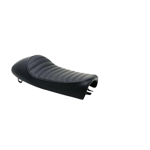 Selle moto passager conducteur noir coussin vintage universel - 2