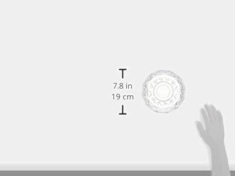 Godinger Crystal Appetizer Serving Platter for Parties Chips and Dip or Snacks Hosting Plate,Silver